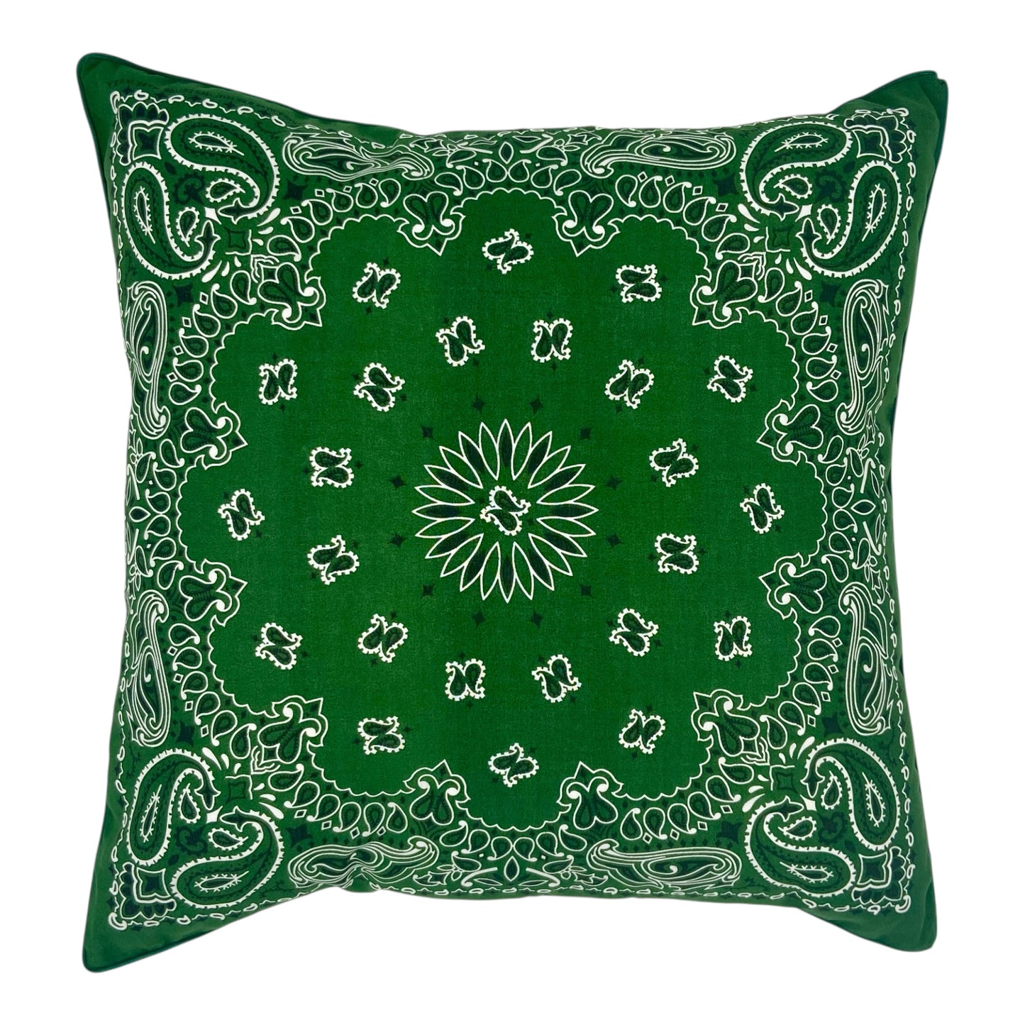 HOUSSE DE COUSSIN ECOSSAIS VERT & BANDANA VERT