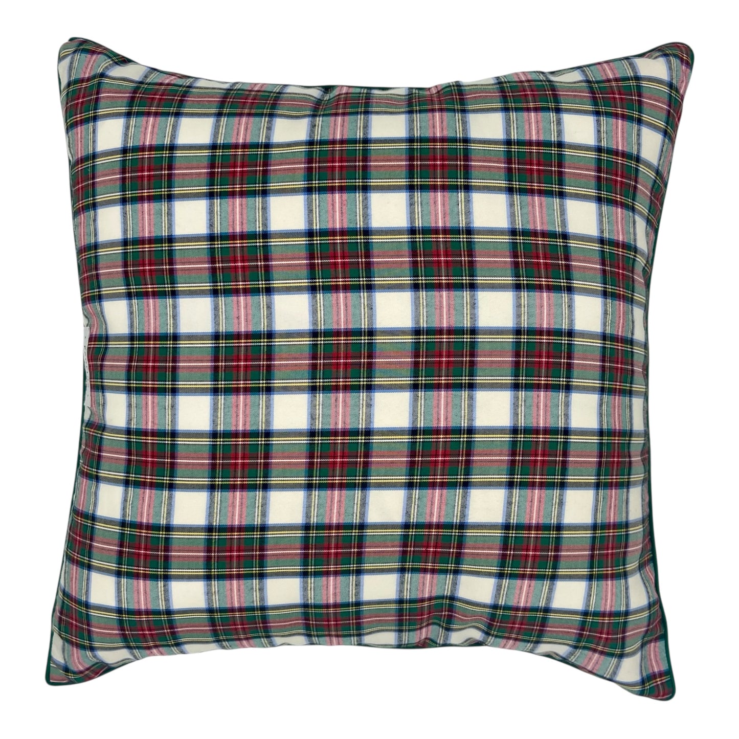 HOUSSE DE COUSSIN ECOSSAIS VERT & BANDANA VERT