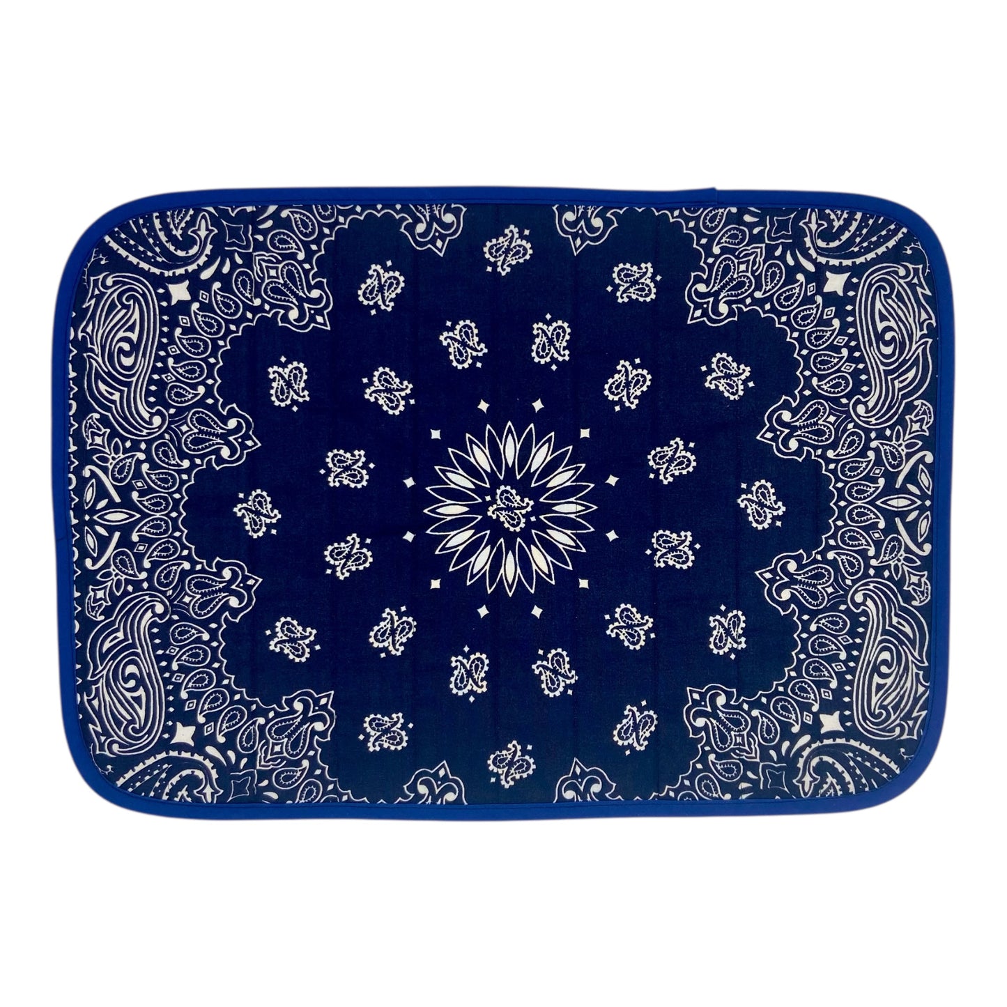SET DE TABLE - ECOSSAIS BLEU & BANDANA BLEU