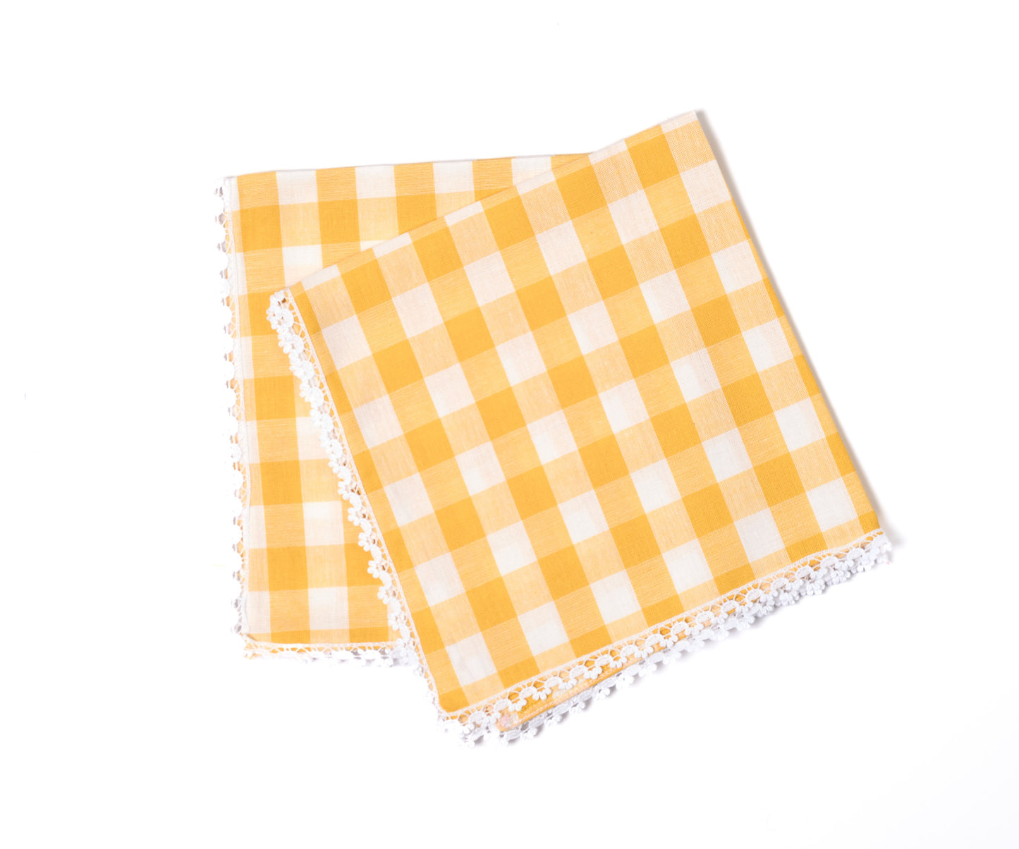 YELLOW GINGHAM NAPKINS