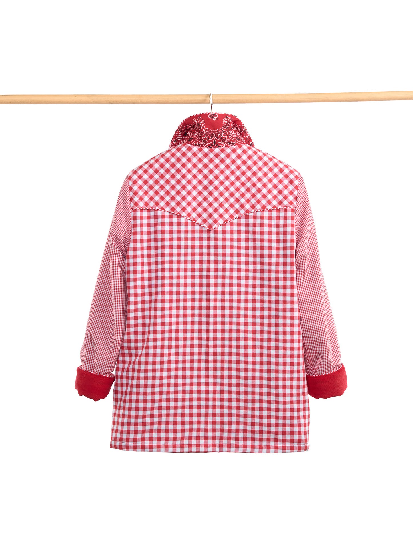 VESTE VICHY ROUGE
