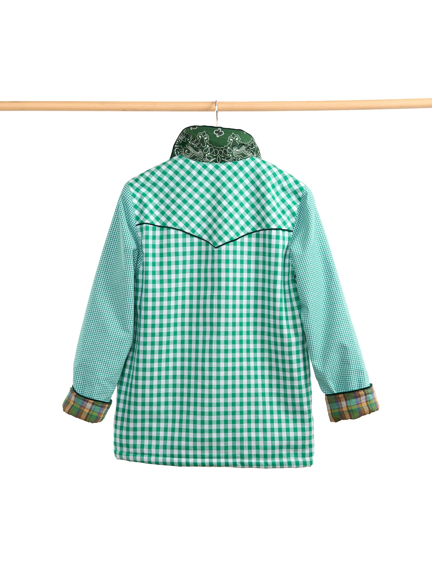 GREEN GINGHAM JACKET