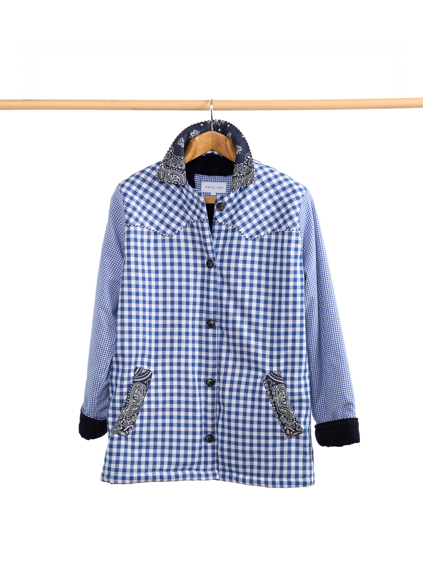 BLUE GINGHAM JACKET