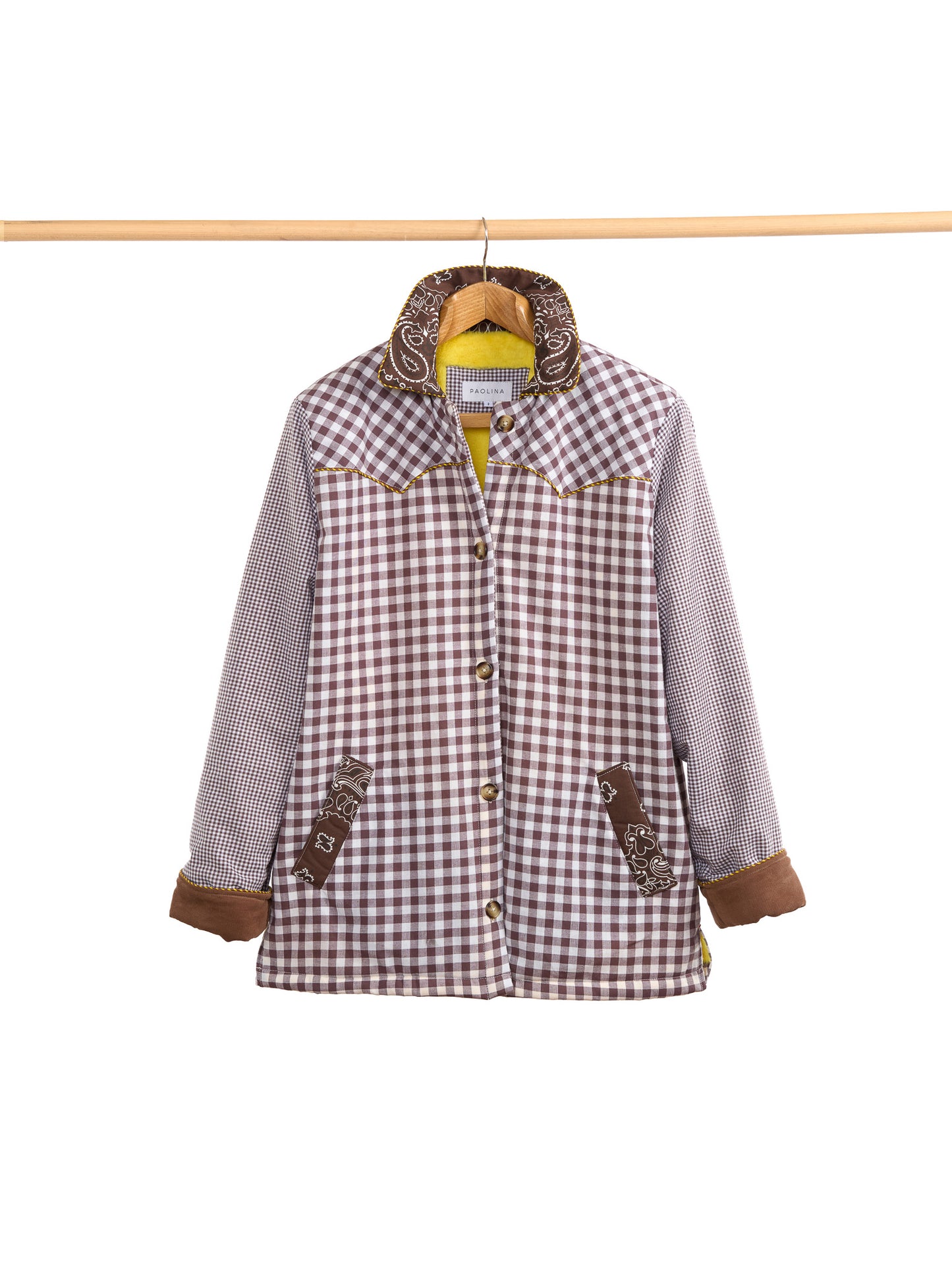 BROWN GINGHAM JACKET