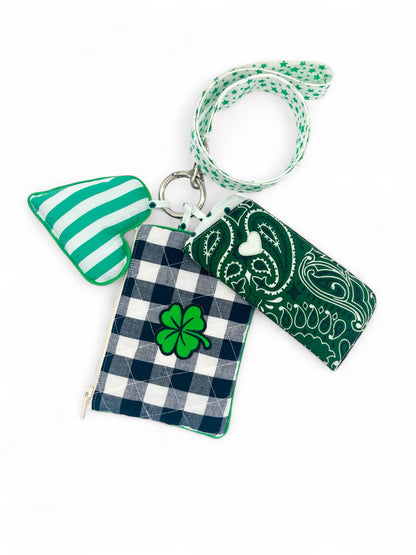 ETUI LUNETTE BANDANA VERT
