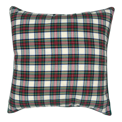 HOUSSE DE COUSSIN ECOSSAIS VERT & BANDANA VERT