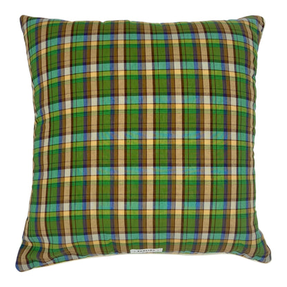 HOUSSE DE COUSSIN ECOSSAIS BRUN & BANDANA BRUN