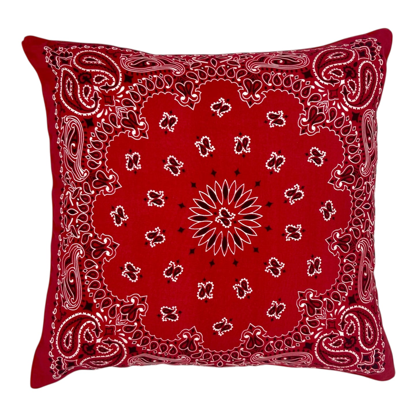 HOUSSE DE COUSSIN ECOSSAIS ROUGE & BANDANA ROUGE