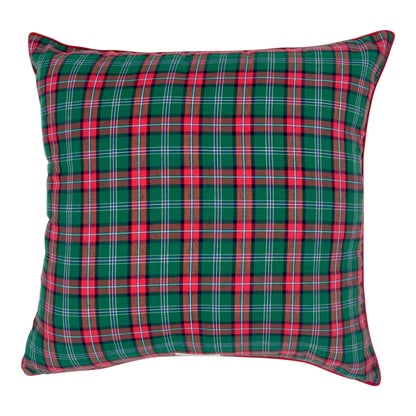 HOUSSE DE COUSSIN ECOSSAIS ROUGE & BANDANA ROUGE