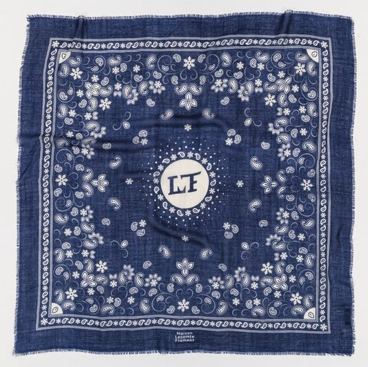 FOULARD BANDANA FLOCON NAVY