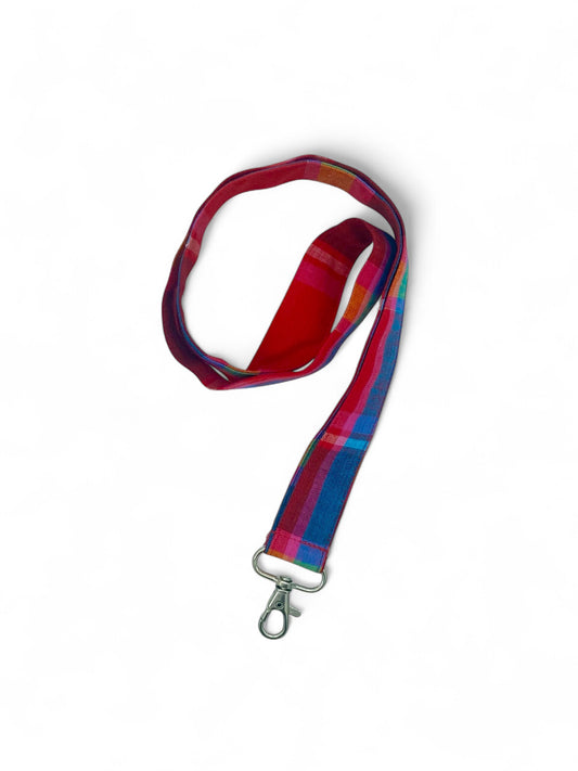 NECKLACE MADRAS ROUGE