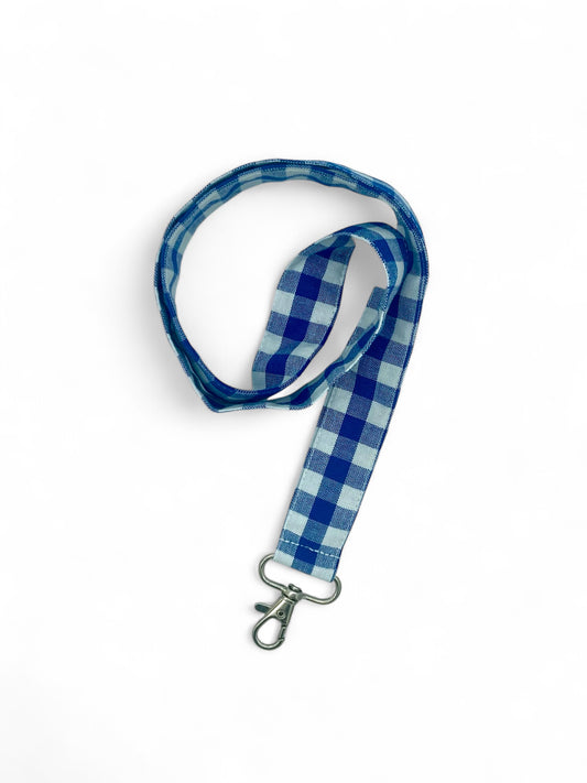 NECKLACE VICHY BLEU