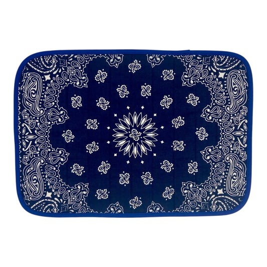 PLACEMAT – BLUE TARTAN & BLUE BANDANA
