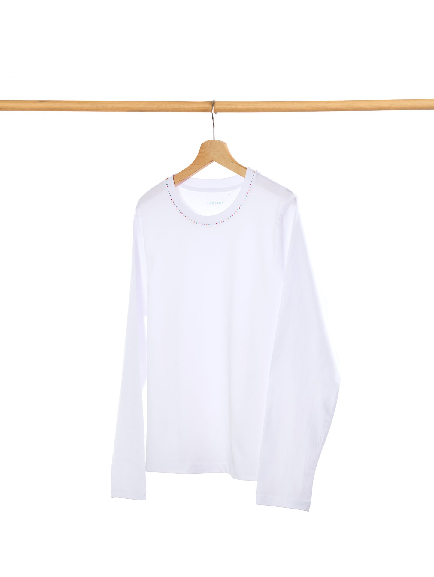 T-SHIRT BLANC - MANCHES LONGUES