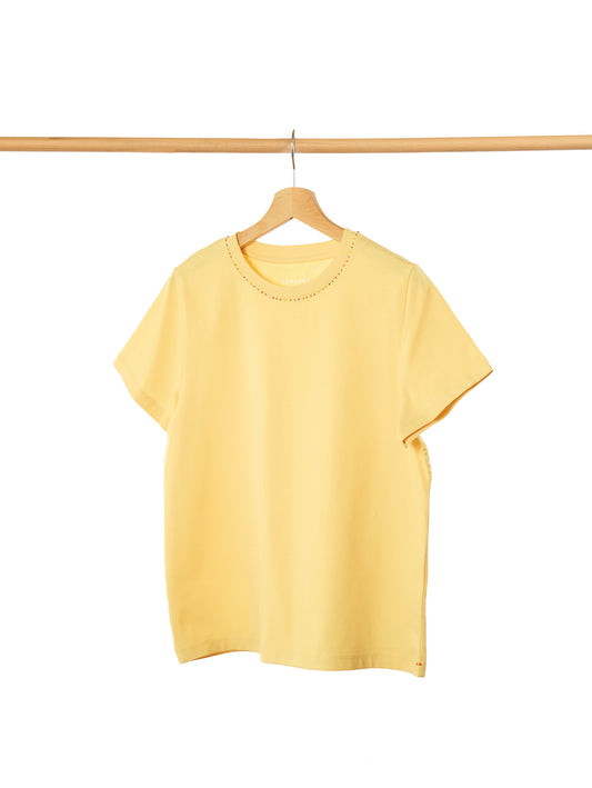 YELLOW SHORT SLEEVE T-SHIRT
